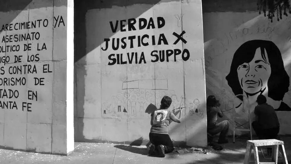 Borraron el mural por Silvia Suppo en la UNC